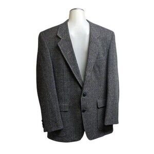 Tailored Classics by Levi Strauss Blazer Men 42R 100% Wool Two-Button Panel USA